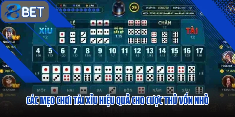 Mẹo Chơi Tài Xỉu Online Thắng Lớn Hướng Dẫn Cụ Thể Cho Người Mới 2 Các mẹo chơi tài xỉu hiệu quả cho cược thủ vốn nhỏ